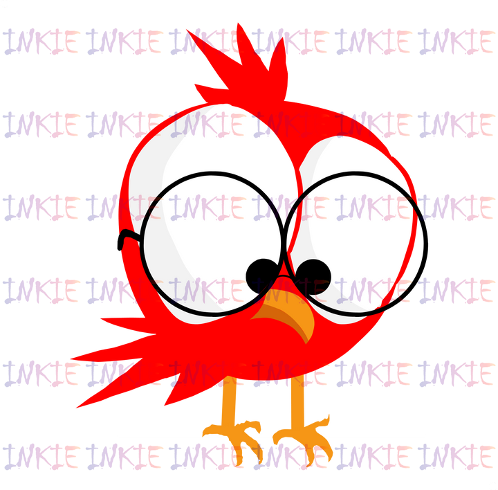 Short Red Bird