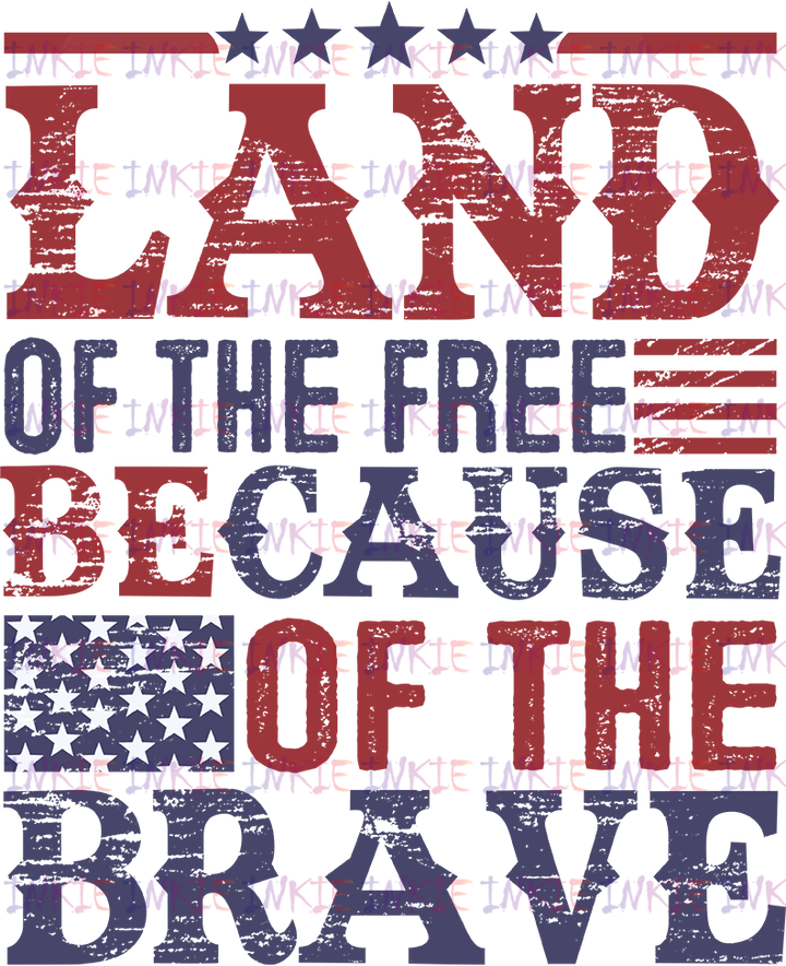 Land of the free because of the brave