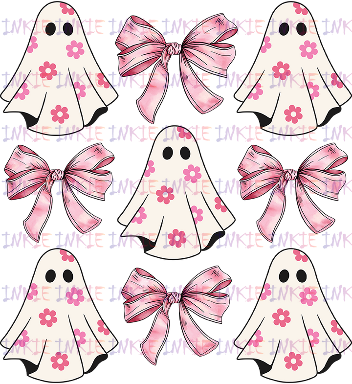 Pink Daisy Ghost and bows